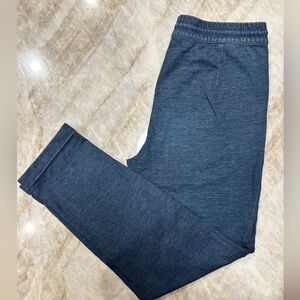 Massimo Dutti Denim-Look Drawstring Cuff Pants | Elastic Waist | Size 6